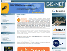 Tablet Screenshot of gis-net.pl